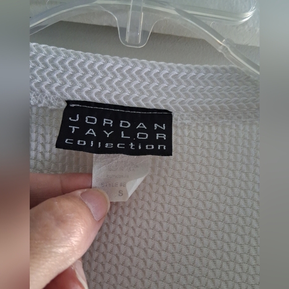 Vintage 90s Y2K Knit Swimsuit Cover Up White Pullover Beach Resortwear M - Picture 6 of 6